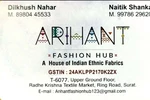 Business logo of ARIHANT FASHION HUB