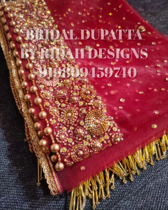Product uploaded by Bridal Dupatta by ridah designs on 10/28/2022
