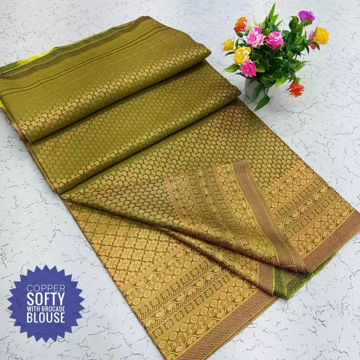 Copper silk  uploaded by Saree gallery on 10/28/2022