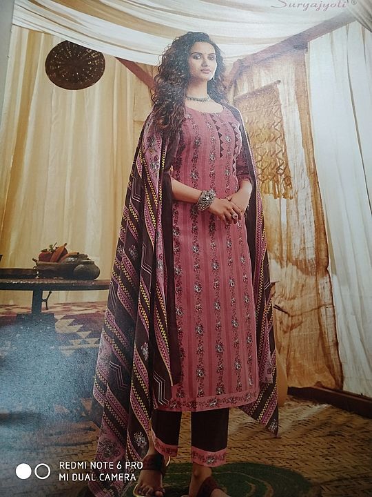 Suryajyoti nitya, Cotton dress material, unstitched pure cotton dress  uploaded by business on 1/14/2021