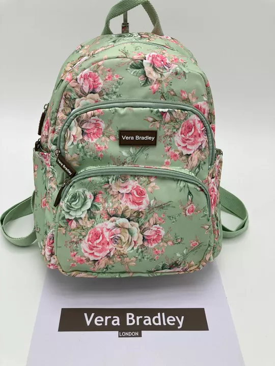 Post image *VERA BRADILEY🌹🌷🌸floral print Backpack🎒/Travel Bag for girls &amp; woman*👭👭
👉size of the floral bag of women is 15×13 inches.👉base is 6.👉Very handy and comfortable to carry bag come with water proof material and many compartment.👉1 Maine zip pocket.👉 2 front side small zip pocket.👉 2 side small pocket.👉1 Back side small zip pocket.👉 Available in 9 different flowers print and colours.   
*Limited shock*
📲*BOOK FOR YOU NOW*📲*PRICE*- 780+🚢