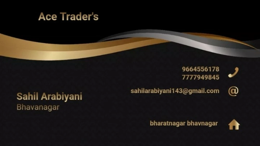 Visiting card store images of Ace Trader's