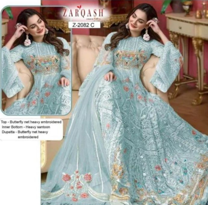 Beautiful Women Semi -Stitched Pakistani Suits uploaded by She fashion on 10/28/2022
