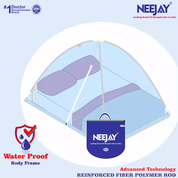 NEEJAY® mosquito net 4×6 Single Bed uploaded by NEEJAY ENTERPRISES on 10/28/2022