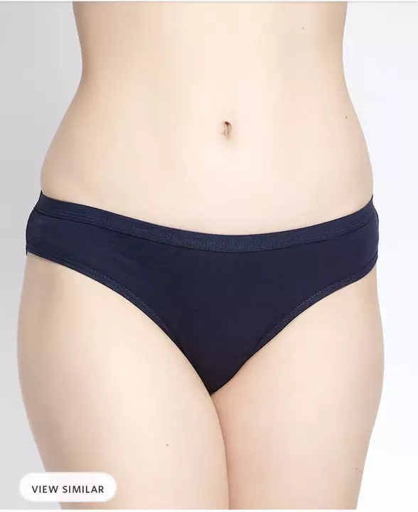 Women navy blue solid hipster cotton brief  uploaded by business on 10/28/2022