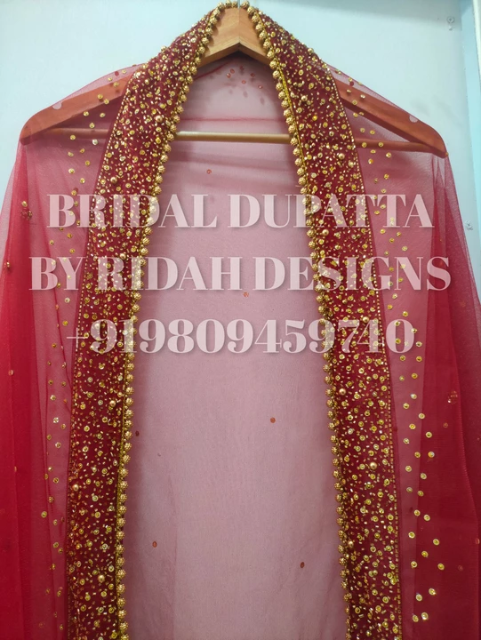 Bridal Dupatta uploaded by Bridal Dupatta by ridah designs on 10/28/2022