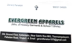 Business logo of Evergreen apparels