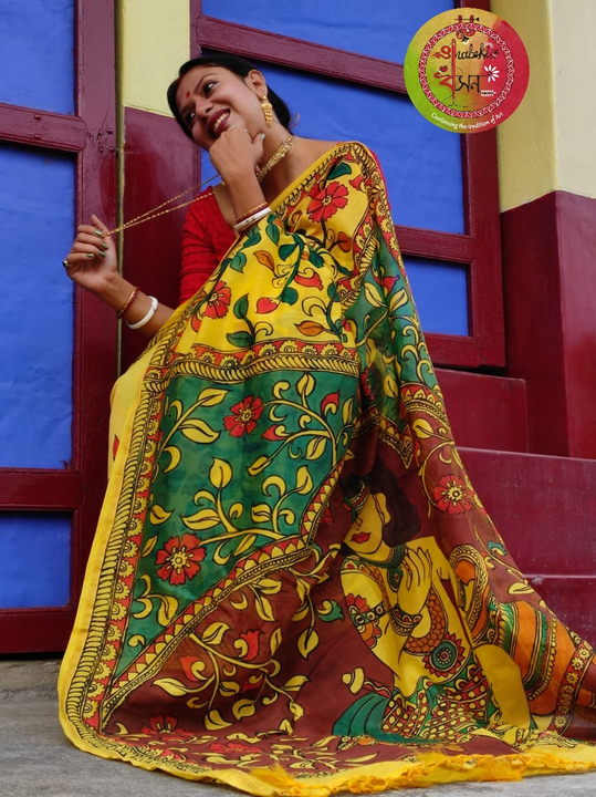 Handpainted kalamkari saree  uploaded by business on 10/29/2022