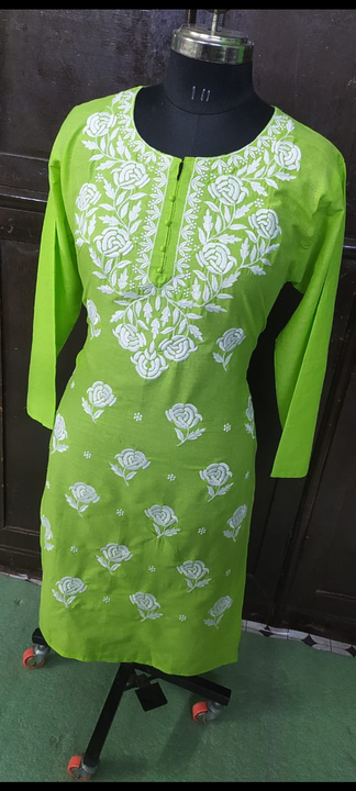 Chikan kurti uploaded by business on 10/29/2022