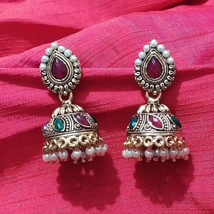 Beautiful multicolored earrings uploaded by Radhe Fashion on 1/14/2021