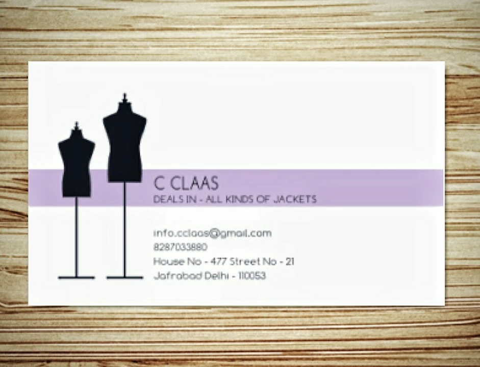 Visiting card store images of COTTON CLAAS
