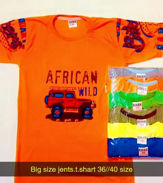 Adjet cotton fabric full baju t shirt uploaded by Inaya collection on 10/30/2022
