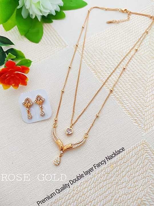 Rose gold mangalsutra uploaded by business on 1/14/2021