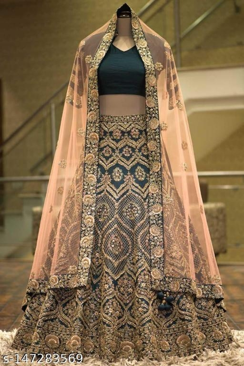 Post image Premium quality lehnga 
COD NOT AVAILABLE
WHOLESALE ONLY