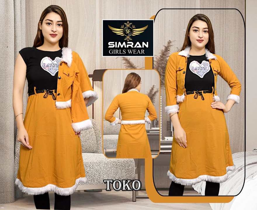 2 pees drees  uploaded by Simran fashion  girl' wear on 10/31/2022
