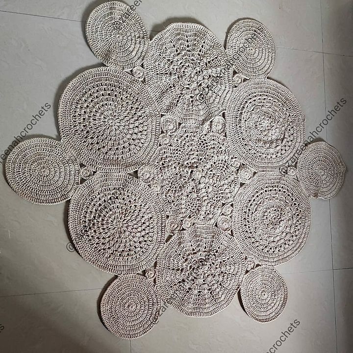 Crochet table mat uploaded by Zareenah Crochets on 1/15/2021