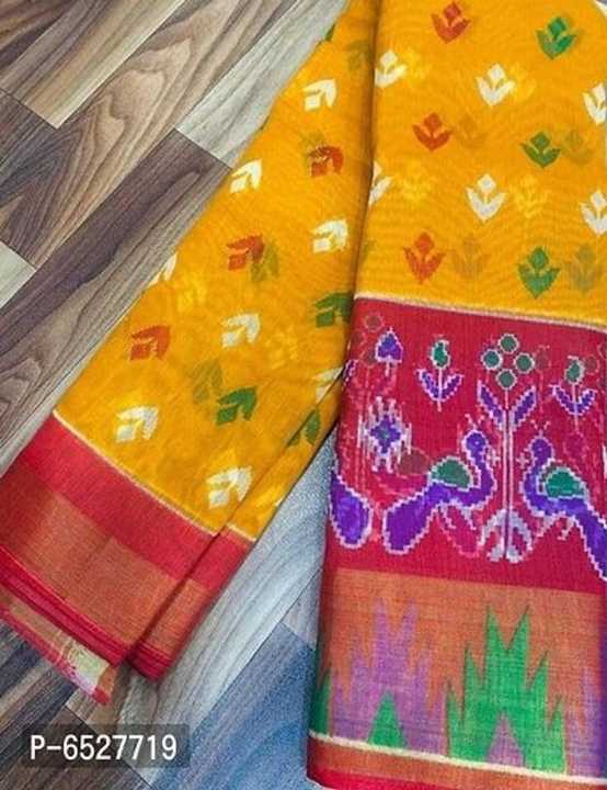 *Cotton printed saree with blouse piece* uploaded by Kabita Enterprise on 10/31/2022