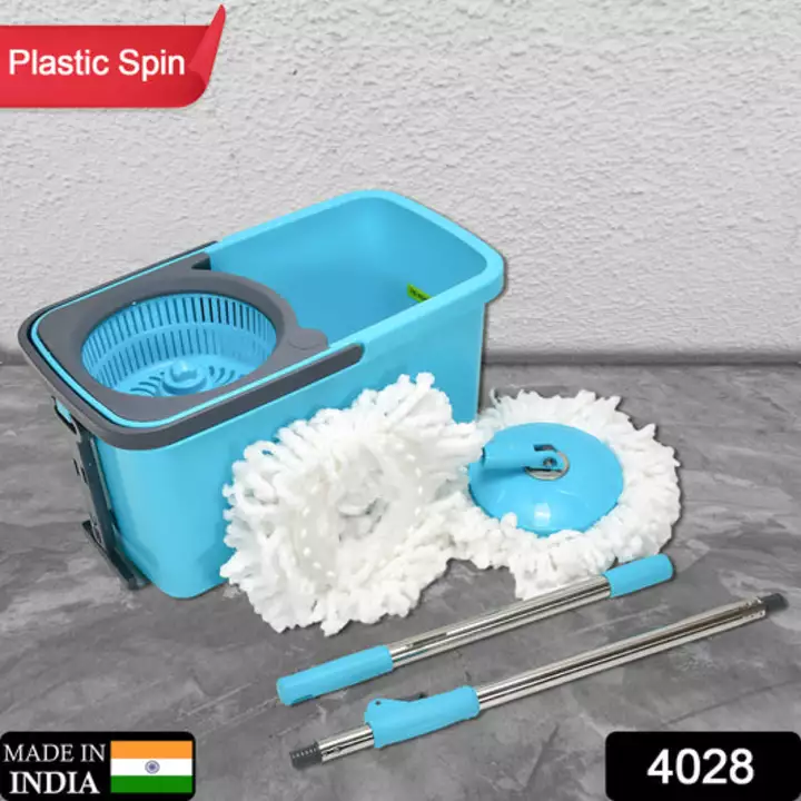 4028 Quick Spin Mop Plastic spin, Bucket Floor Cleaning, Easy Wheels & Big Bucket, Floor Cleaning Mo uploaded by DeoDap on 10/31/2022