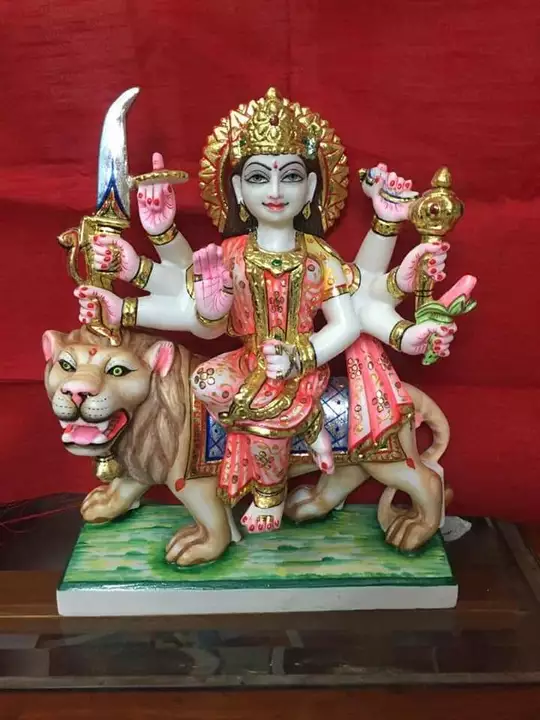 दुर्गा माता की मूर्ति स्टोन पत्थर uploaded by Satindra arts on 10/31/2022