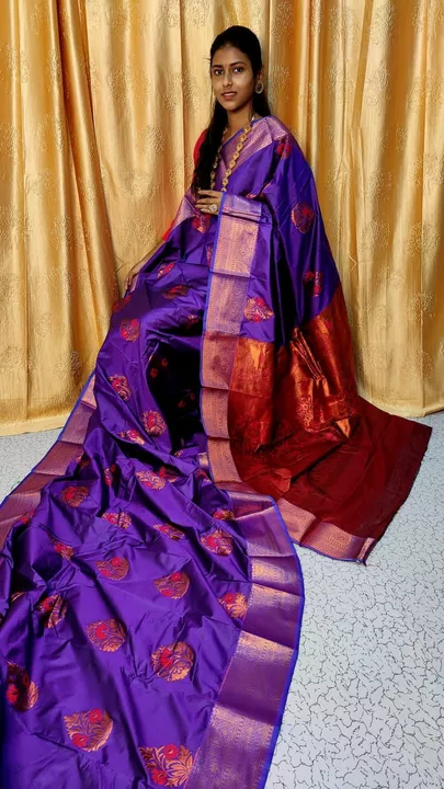 Product image with price: Rs. 1699, ID: royal-design-elite-bridal-soft-silk-meena-work-sarees_-da3144d5
