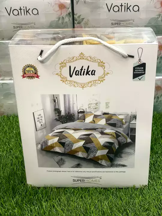 Vatika Double Bed Sheet Set Gift Pack uploaded by Maina Textiles on 11/1/2022