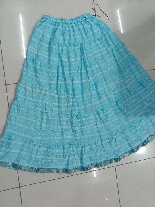 New turquoise skirt  uploaded by Chanda kurti collection on 11/1/2022