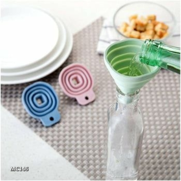 Foldable silicone funnel uploaded by Mehar Collections  on 11/1/2022