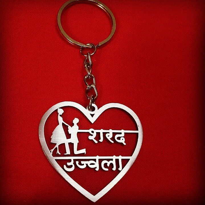 Love personalized keychain uploaded by business on 1/15/2021