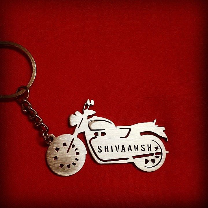 Motarcycle personalized keychain uploaded by business on 1/15/2021
