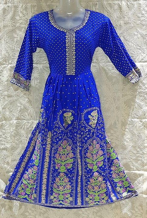 Beautifully Printed flared gown in Rayon uploaded by business on 1/15/2021