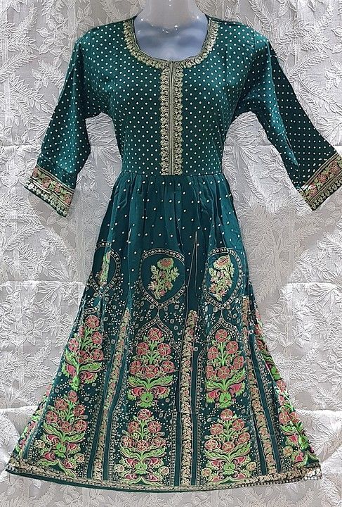 Beautifully Printed flared gown in Rayon uploaded by business on 1/15/2021