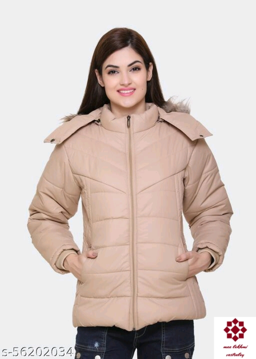 Women Winter Nylon Full Sleeve Solid with Faux Fur Hood  uploaded by Maa lakhmi vastralay on 11/1/2022
