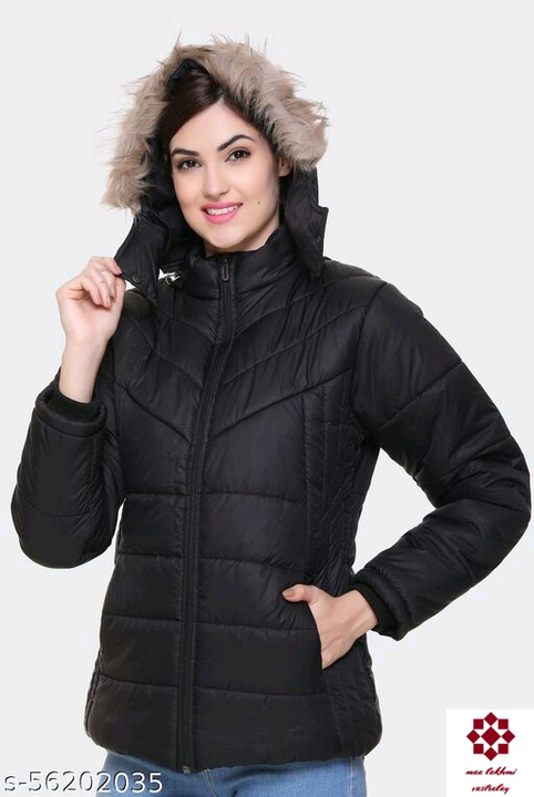 Women Winter Nylon Full Sleeve Solid with Faux Fur Hood  uploaded by Maa lakhmi vastralay on 11/1/2022