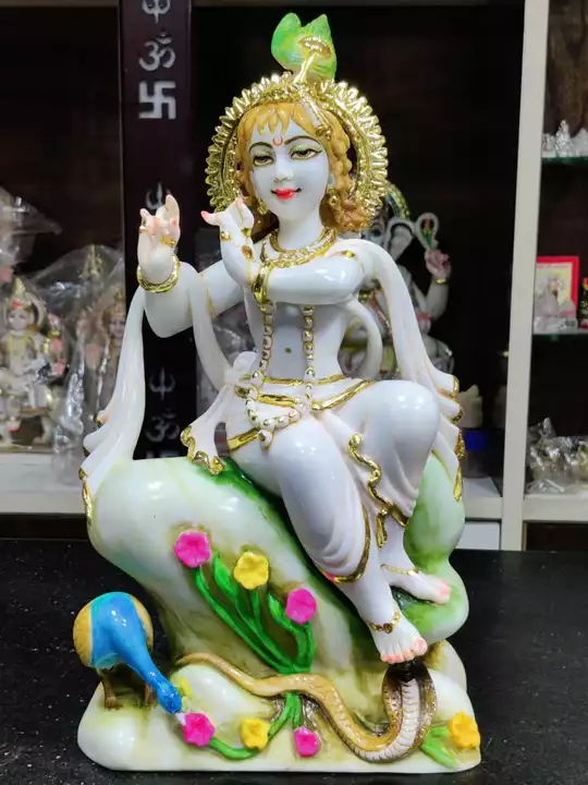 White Makrana marble powder Krishna uploaded by Shri Handicraft on 11/1/2022