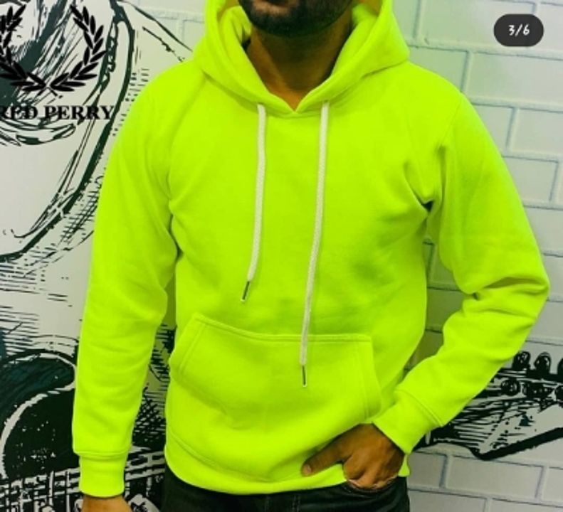 Trendy Men's Hoodie Neon green  uploaded by Suzains Clothing and Manufacturer  on 1/15/2021