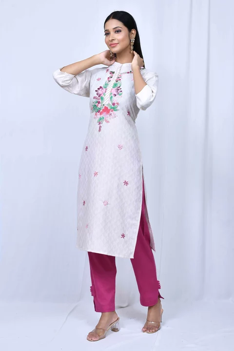 Pant set kurti  uploaded by S.S.CREATIONS on 11/1/2022