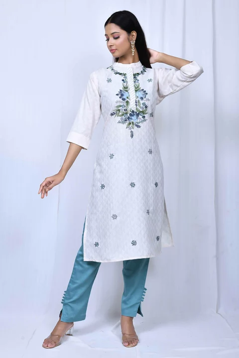 Pant set kurti  uploaded by S.S.CREATIONS on 11/1/2022