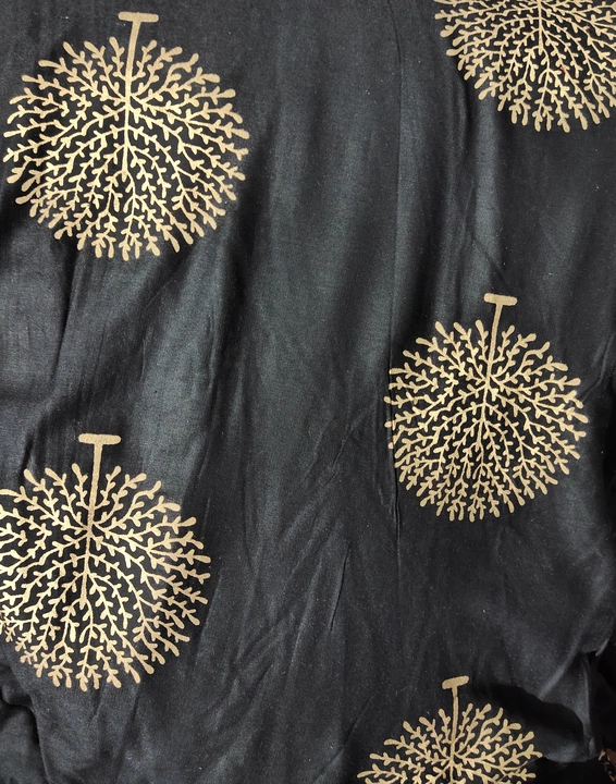 Rayon gold printed fabric good quality  uploaded by business on 11/1/2022