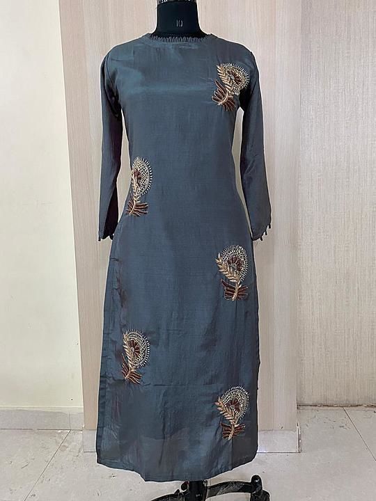 Post image Dola silk long straight pattern smart prty wear with jardosi, thread, cutdaana and moti hand work all over. Xl, xxl
1195+$