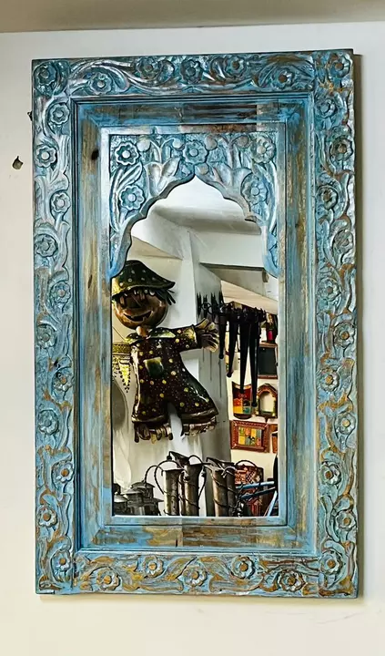 Mirror frame with carving  uploaded by Subham handicrafts on 11/2/2022