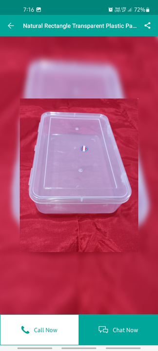 Post image I want 12 pieces of Transeprent white plastic box at a total order value of 10000. Please send me price if you have this available.