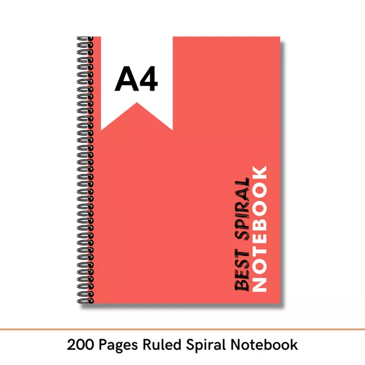 200 Page Ruled Spiral Notebook  uploaded by business on 11/3/2022