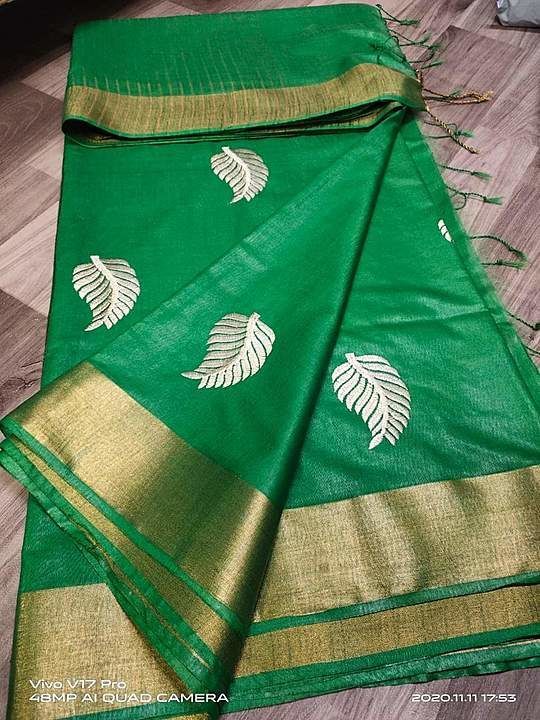 Silk munga saree uploaded by business on 1/15/2021