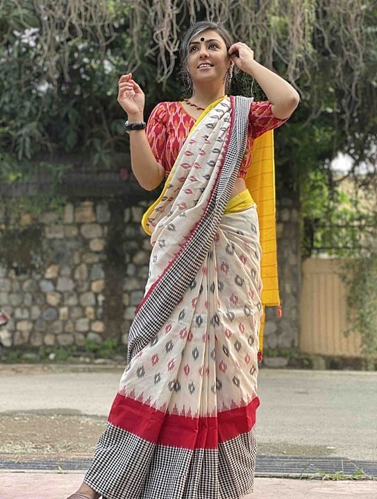 Bagru Cotton Mul Mul Saree With Blouse  uploaded by Rajasthani Textiles on 1/15/2021
