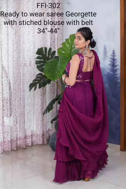 Frill saree uploaded by Vishesh Online shopping on 11/3/2022