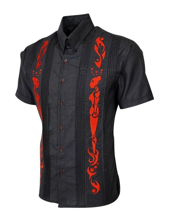 MEN'S SHIRT WITH UNIQUE EMBROIDERY+ PIN TUCKING DESIGN uploaded by business on 11/3/2022
