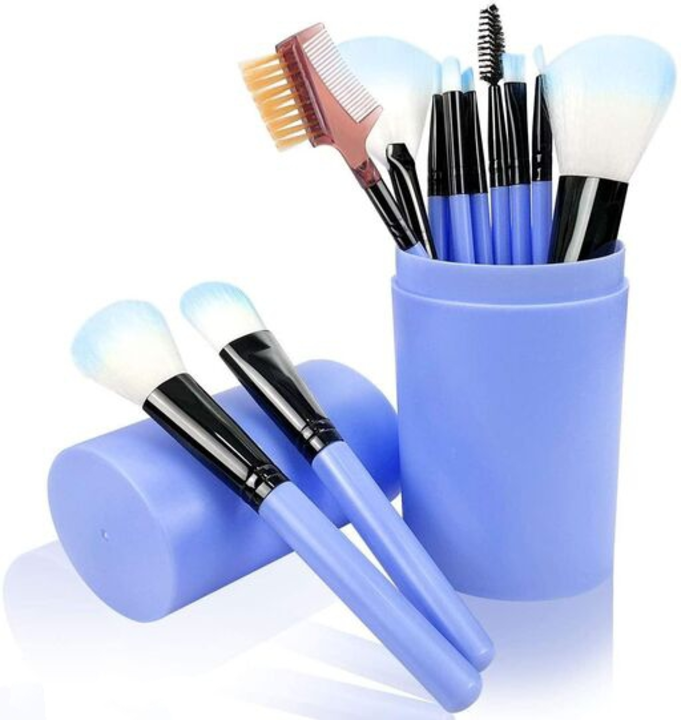Professional 12 Pcs Face Makeup Brushes Makeup Brush Set with Plastic Box uploaded by business on 11/3/2022