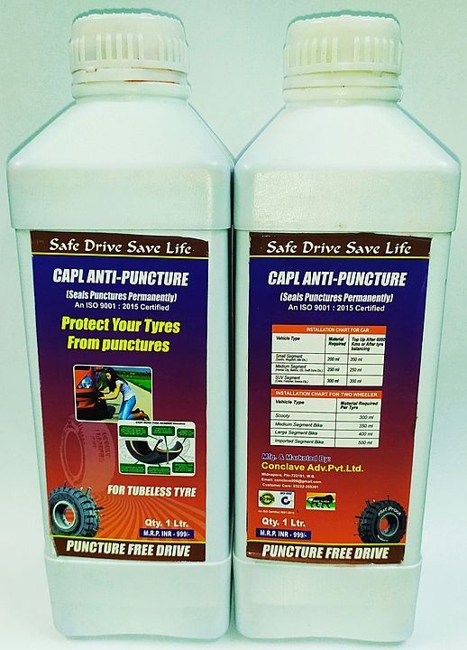 Anti Puncture Tyre Sealant 1 Ltr. uploaded by Fast Cleen on 1/15/2021