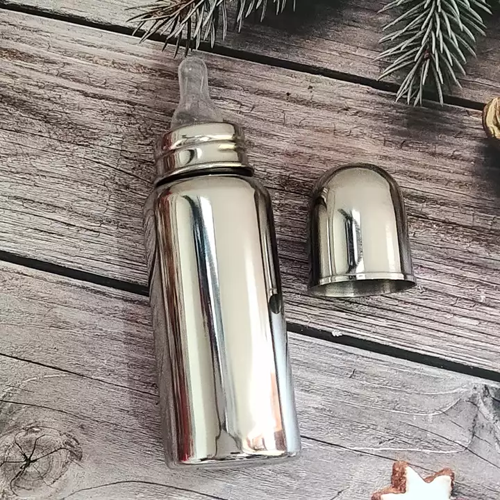 Stainless steel cute baby bottle 300ml uploaded by business on 11/4/2022