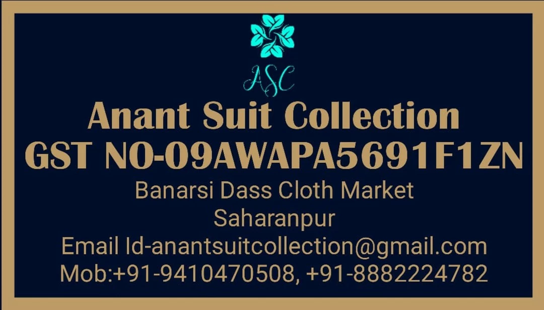 Post image Anant Suit Collection  has updated their profile picture.